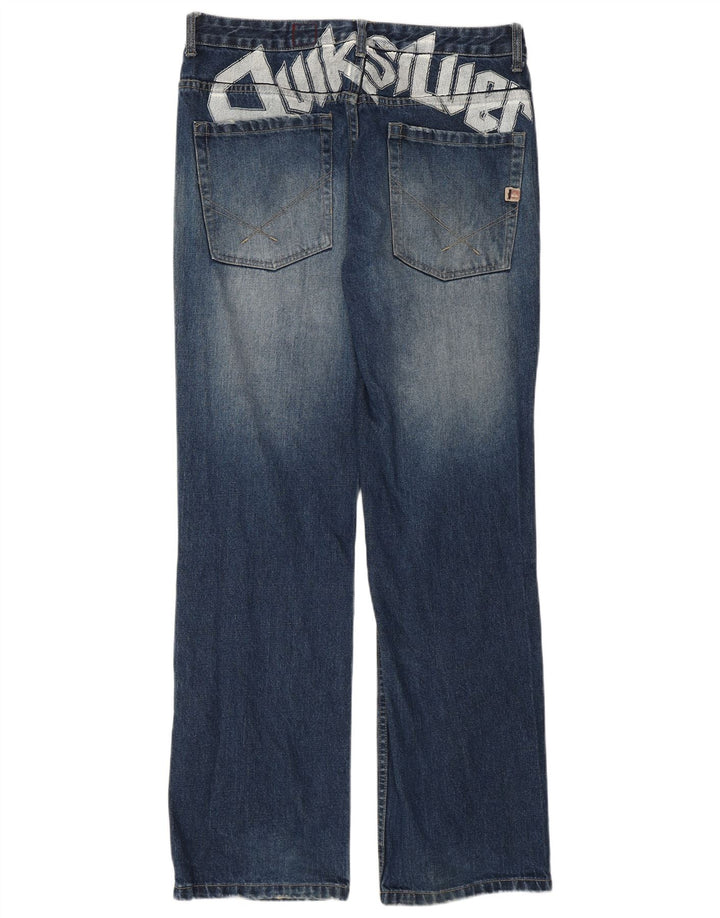 Quiksilver Herre Grafisk Bootcut Jeans W32 L31 Blå Bomuld