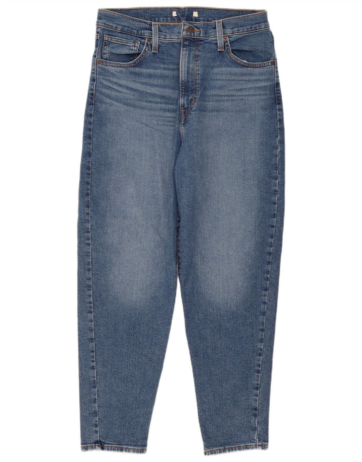 Levi's Kvinder Højtliggende Tapered Jeans W32 L29 Blå