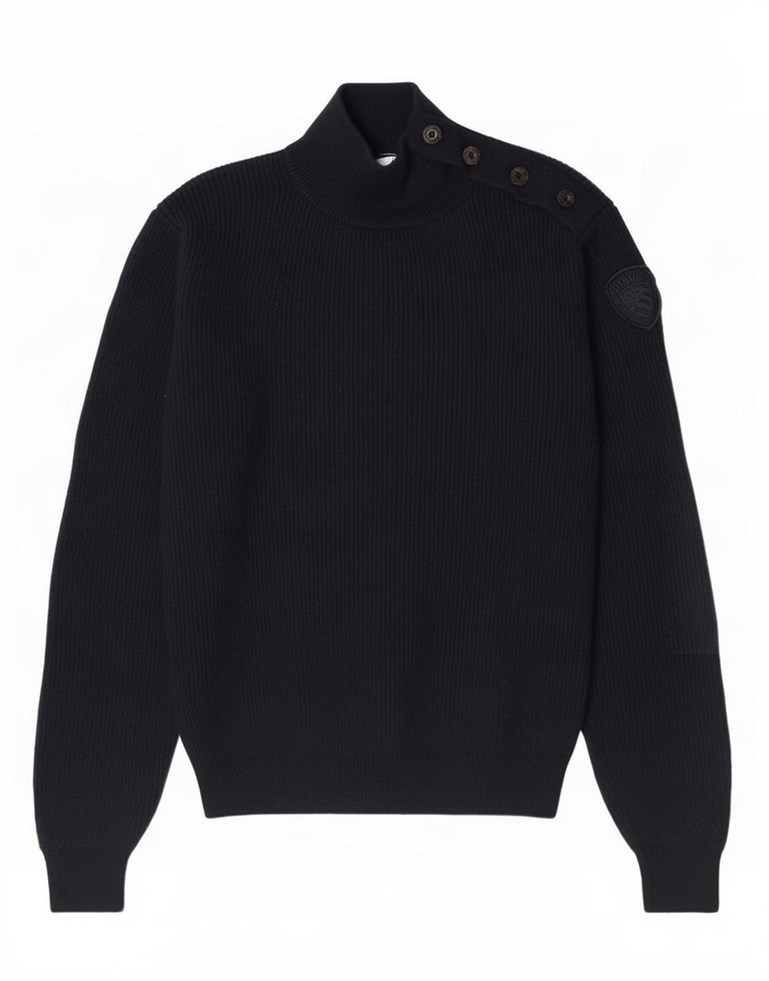 Blauer Herre Turtle Neck Jumper Sweater Medium Navy Blue Uld