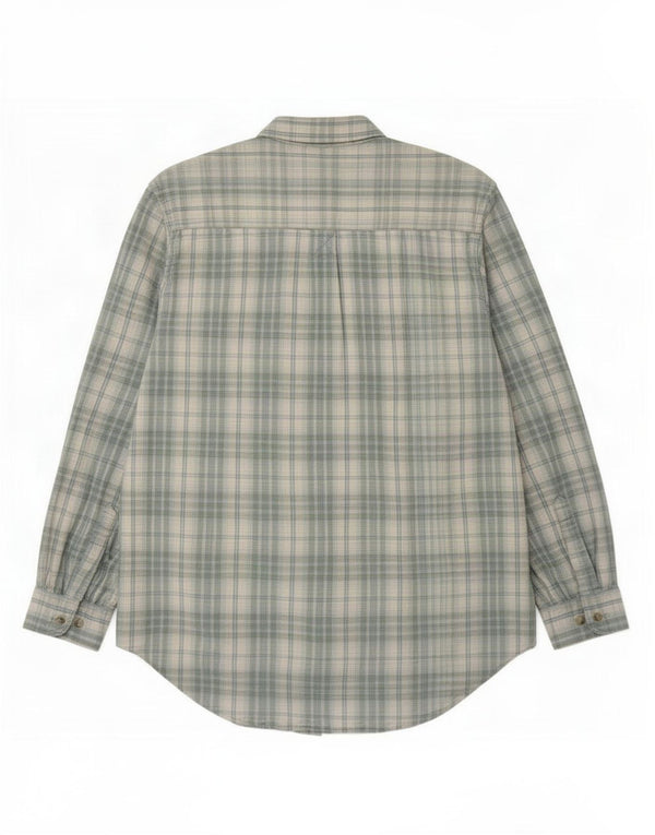 Timberland Mens Shirt Medium Blue Check Cotton