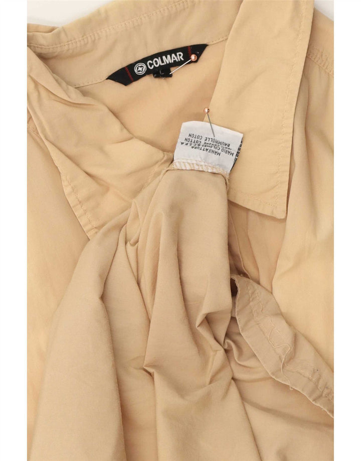 Colmar Kortærmet Herreskjorte Stor Beige Bomuld