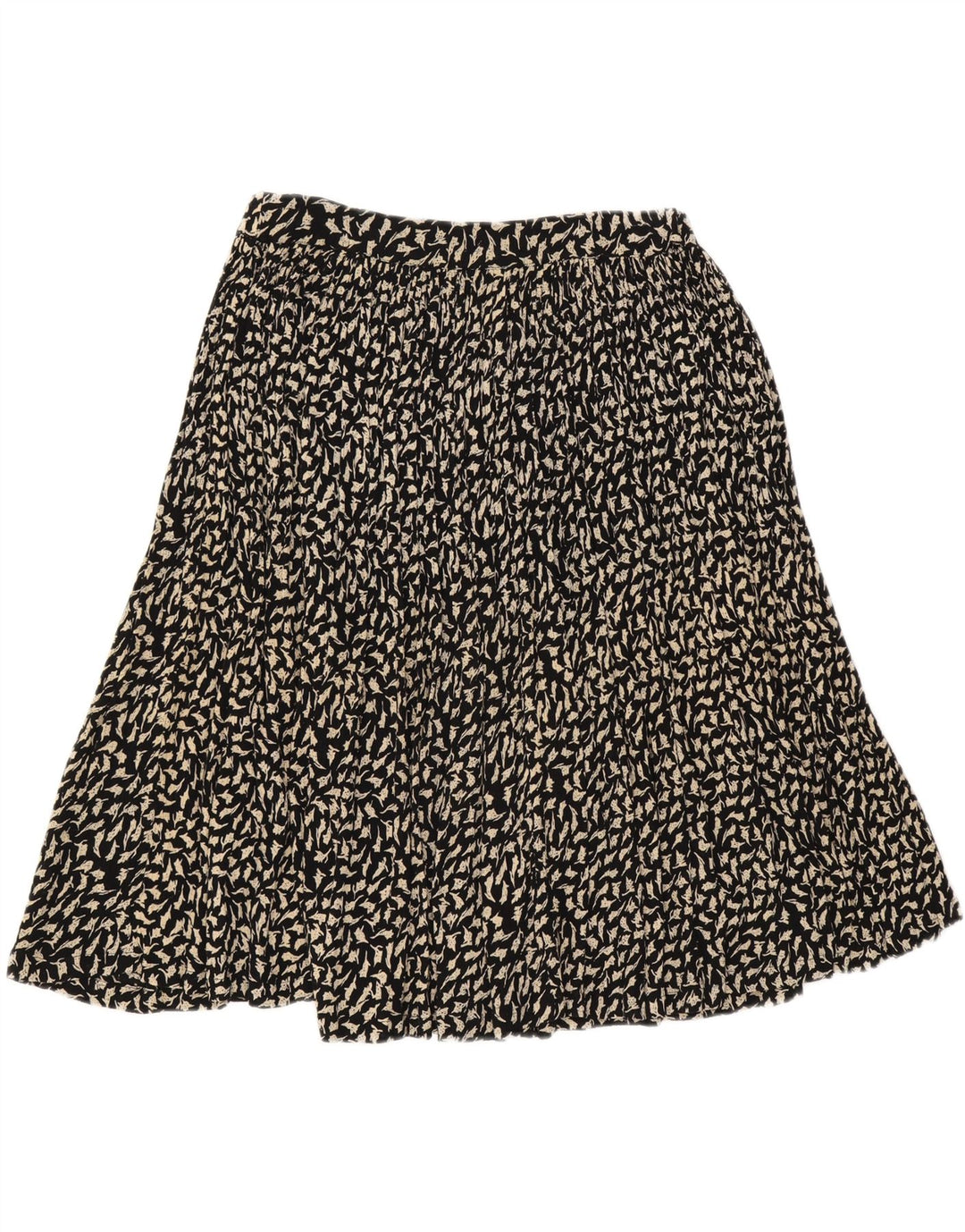 ORSETTO Womens Flared Skirt W34 Large Black Floral Vintage Orsetto and Second-Hand Orsetto from Messina Hembry 