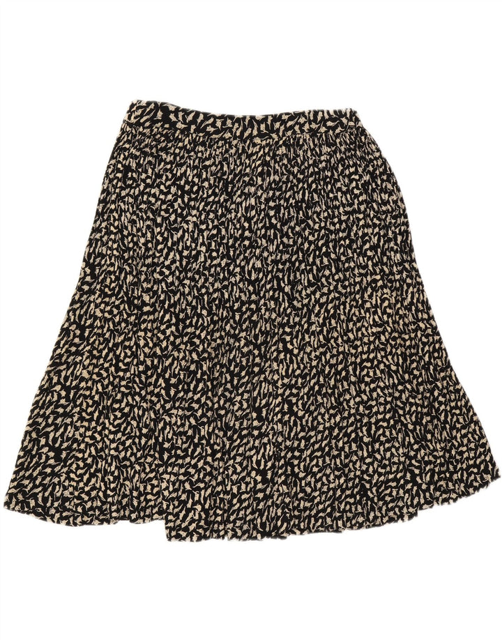 ORSETTO Womens Flared Skirt W34 Large Black Floral Vintage Orsetto and Second-Hand Orsetto from Messina Hembry 