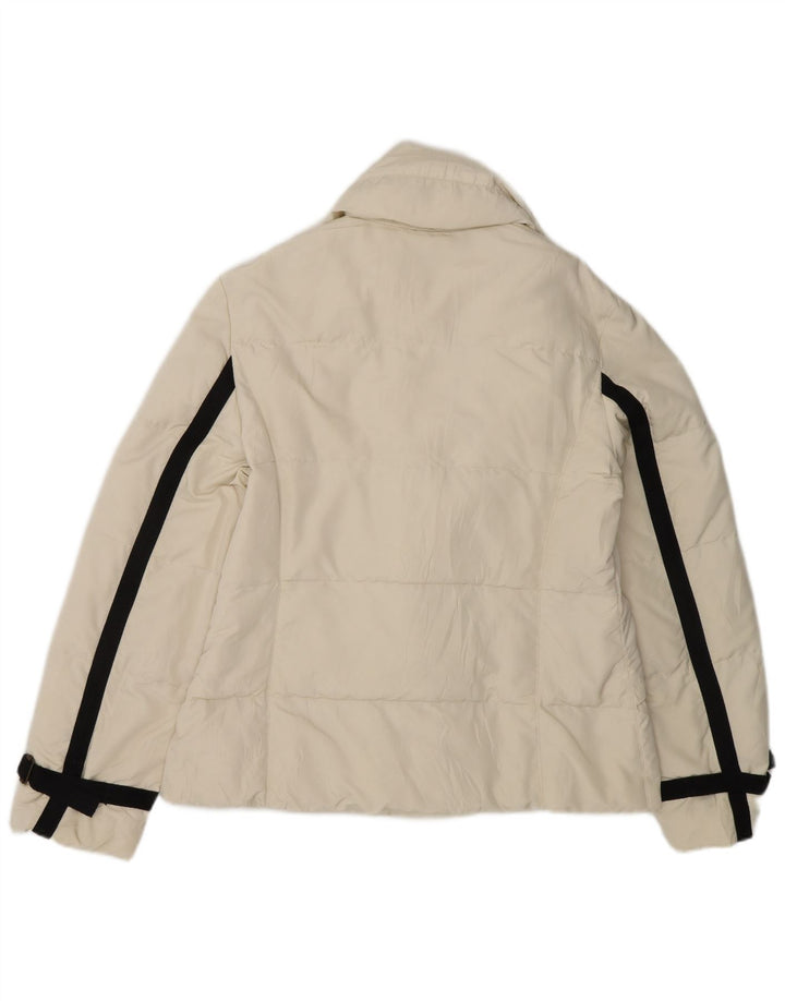 MARELLA oversize polstret jakke til kvinder DK 10 Lille råhvid polyamid