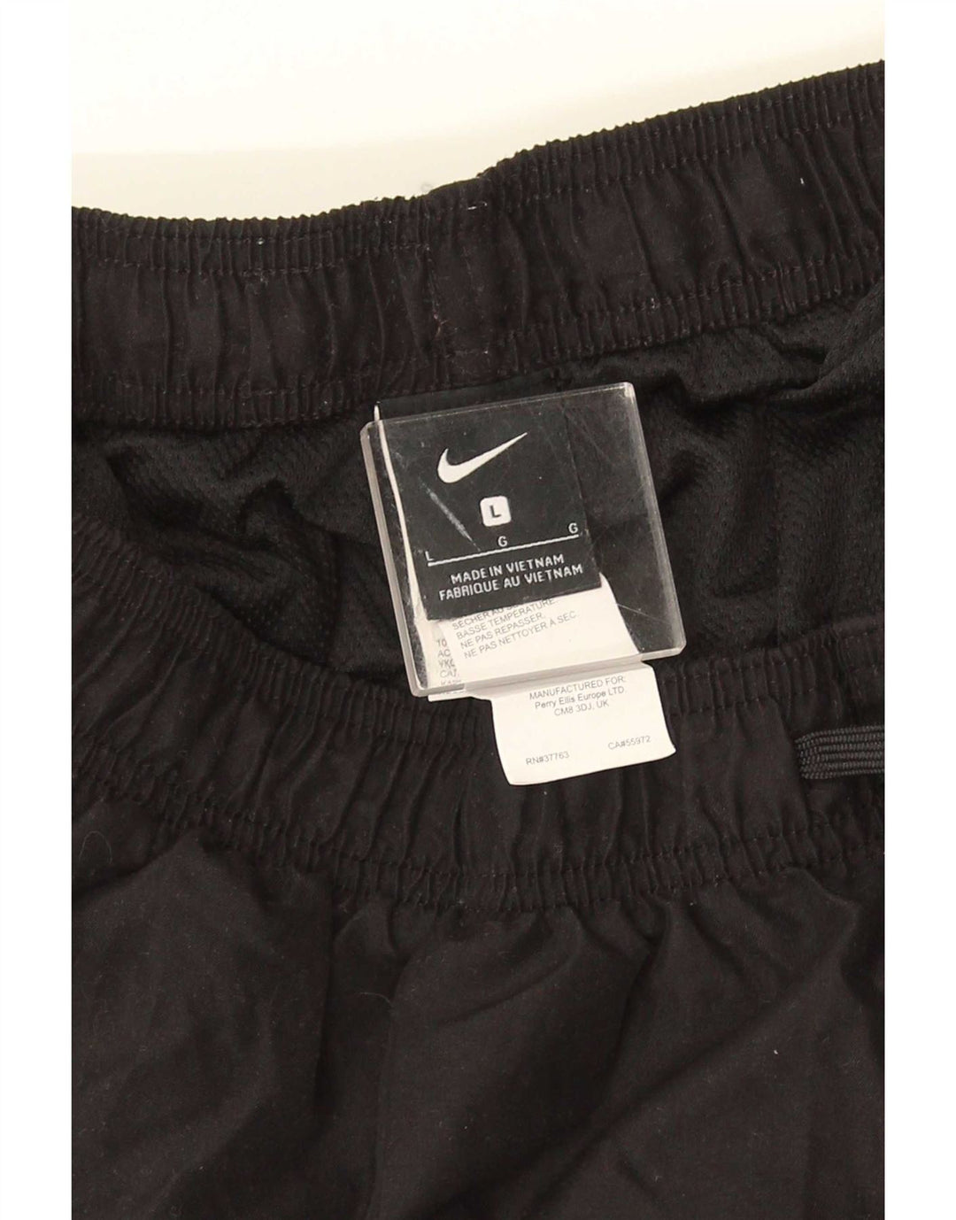 Nike Herre Dri Fit grafiske sportsshorts store sorte polyester