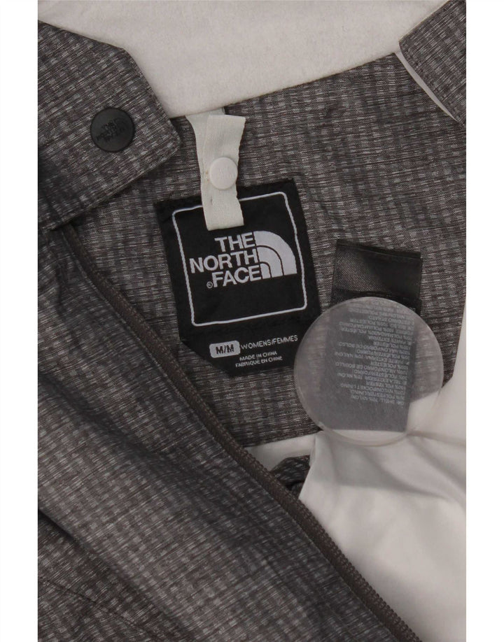 The North Face Regnjakke med hætte til kvinder UK 14 Medium Grå Nylon