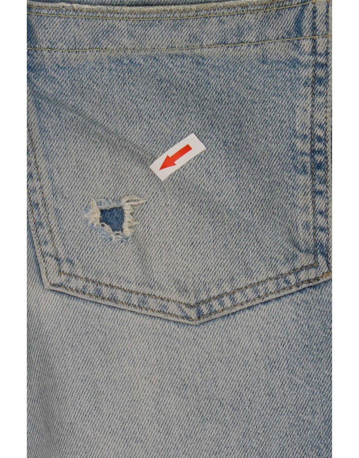 Reiss Kvinders Distressed Cropped Jeans W29 L26 Blå Bomuld