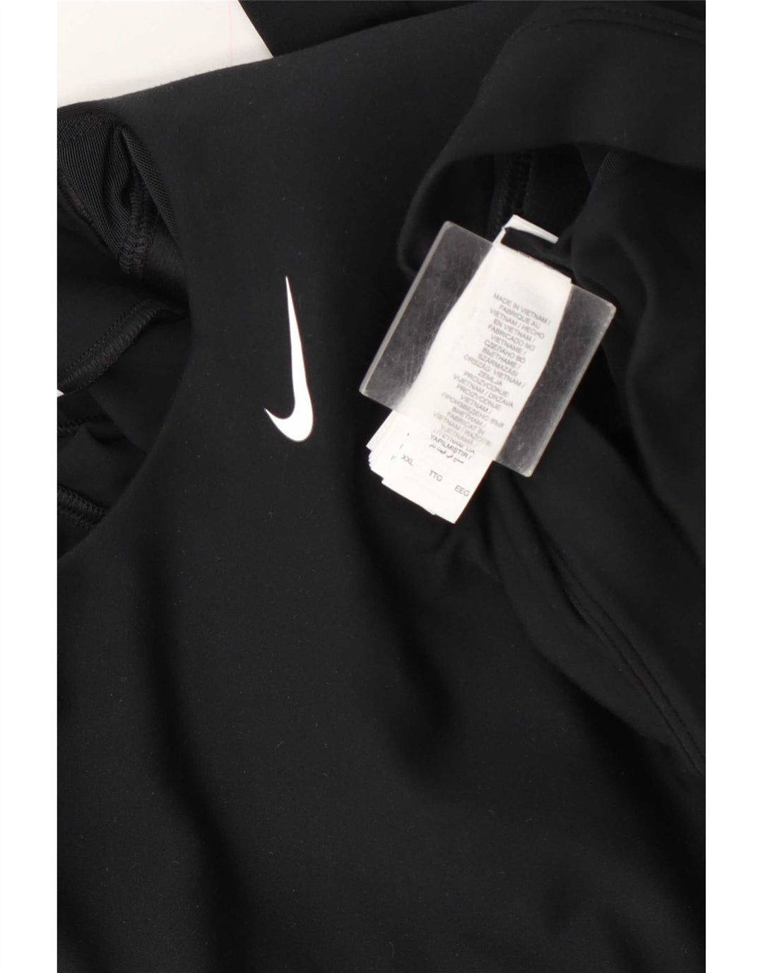 Nike Dame Crop Top Langærmet UK 20 2XL Sort Polyester
