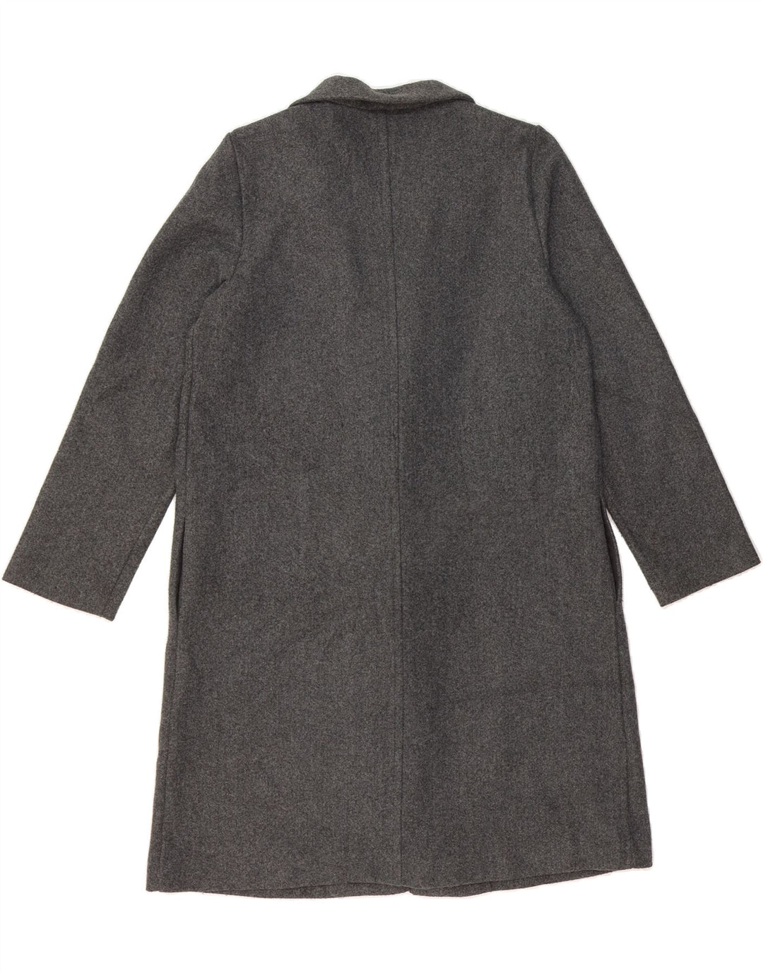 ZARA Womens Open Overcoat UK 16 Large Grey Polyester Vintage Zara and Second-Hand Zara from Messina Hembry 