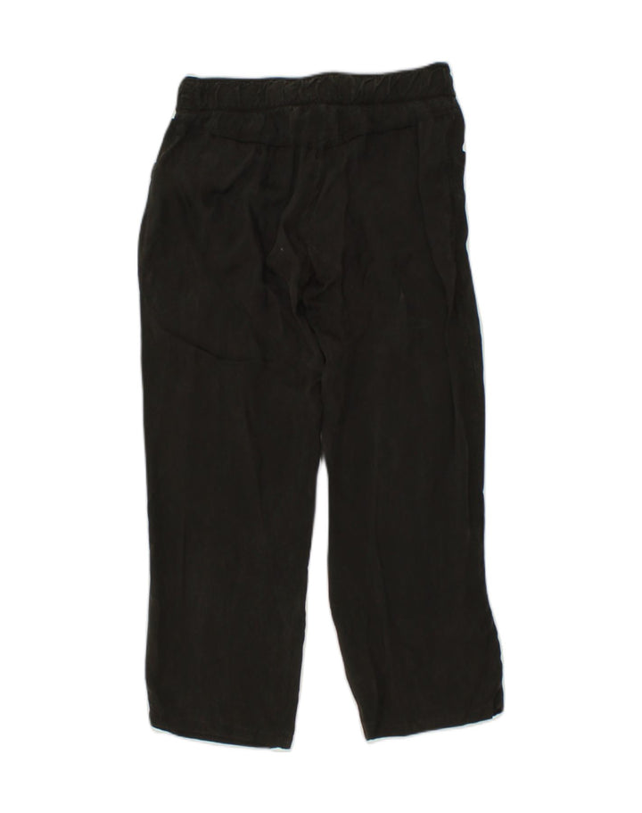 PATRIZIA PEPE Womens Tracksuit Trousers EU 40 Medium Black Cupro | Vintage Patrizia Pepe | Thrift | Second-Hand Patrizia Pepe | Used Clothing | Messina Hembry 