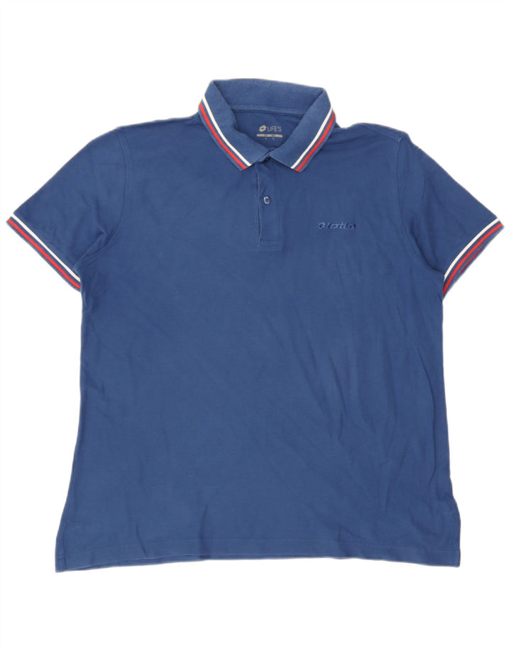 Lotto Herre Polo Shirt Large Blue