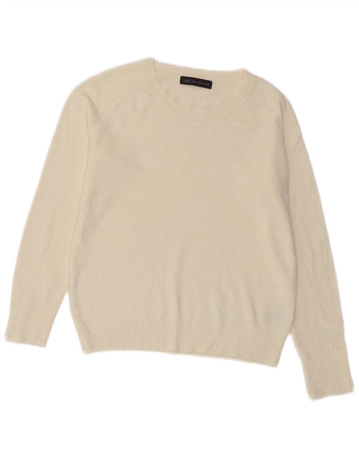 Marks & Spencer Dame sweater med rund hals DK 10 Small Off White