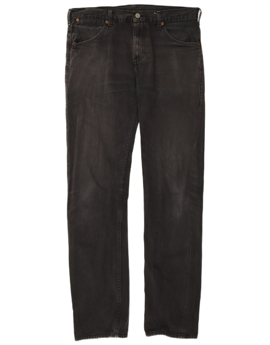 Levi's Herre 504 Straight Jeans W33 L34 Grå Bomuld