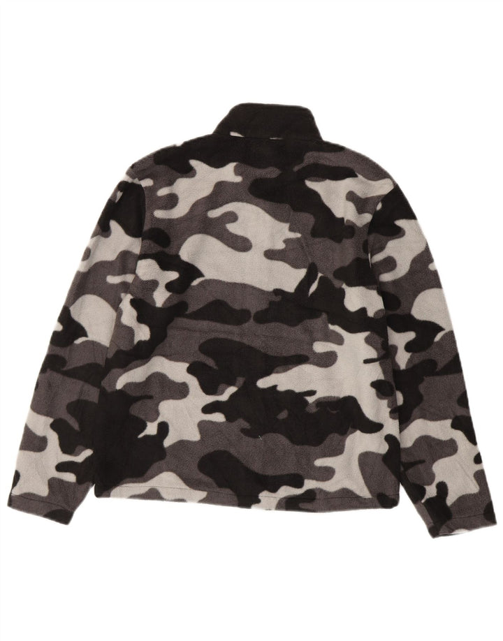 Eddie Bauer drenge fleecejakke 10-11 år Medium Sort Camouflage