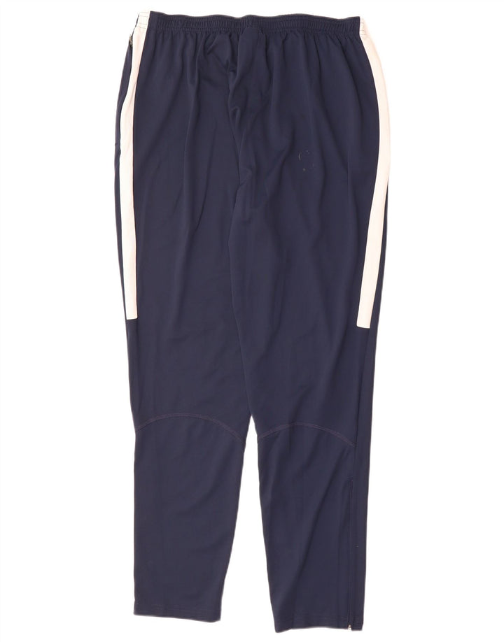 Nike Herre Dri Fit træningsdragt Bukser XL Navy Blue Colourblock Polyester