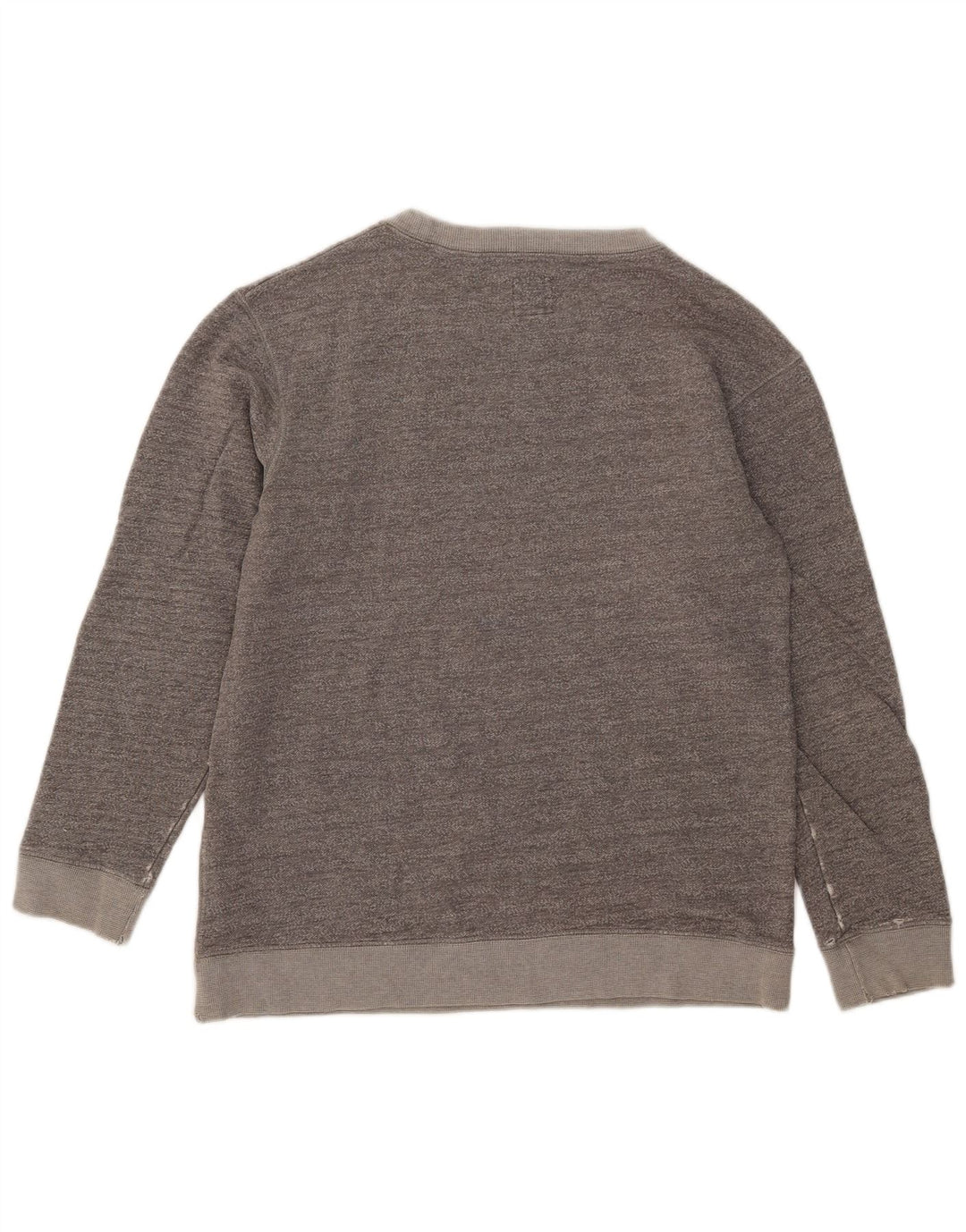 Jack Wills Dame Sweatshirt Jumper UK 12 Medium Grey Flecked Bomuld