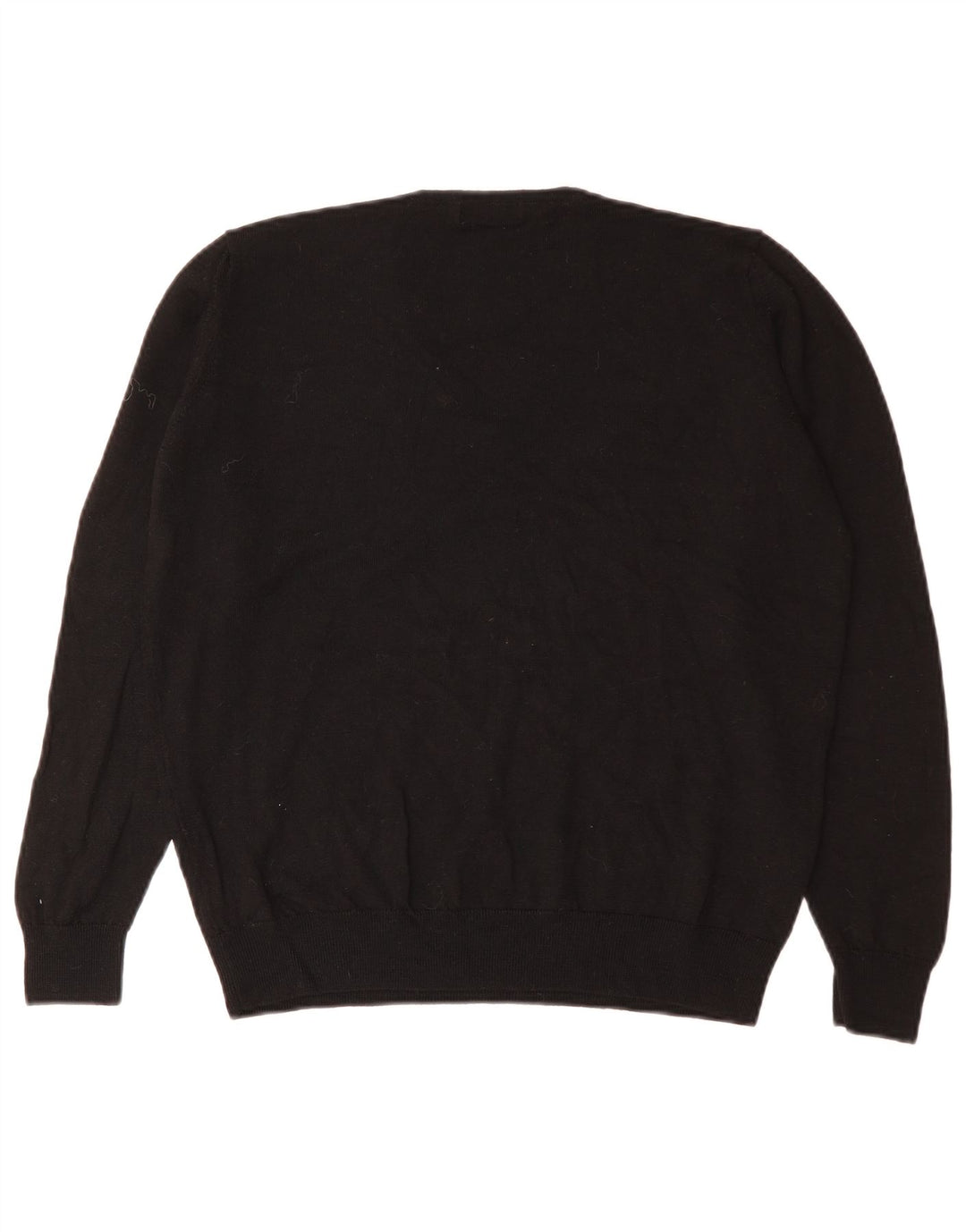 Marks & Spencer Dame Loose Fit V-hals sweater UK 14 Medium Sort