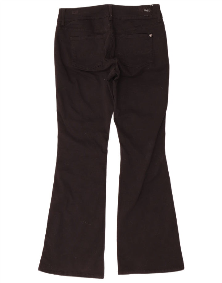 PEPE Jeans Dame Pimlico Mid Rise Flared W28 L30 Sort Bomuld