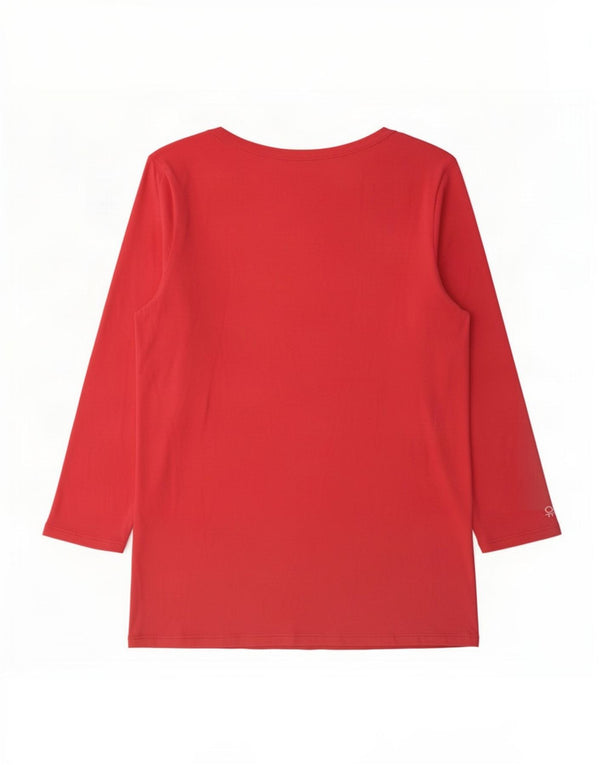 Benetton Dametop Langærmet UK 12 Medium Pink
