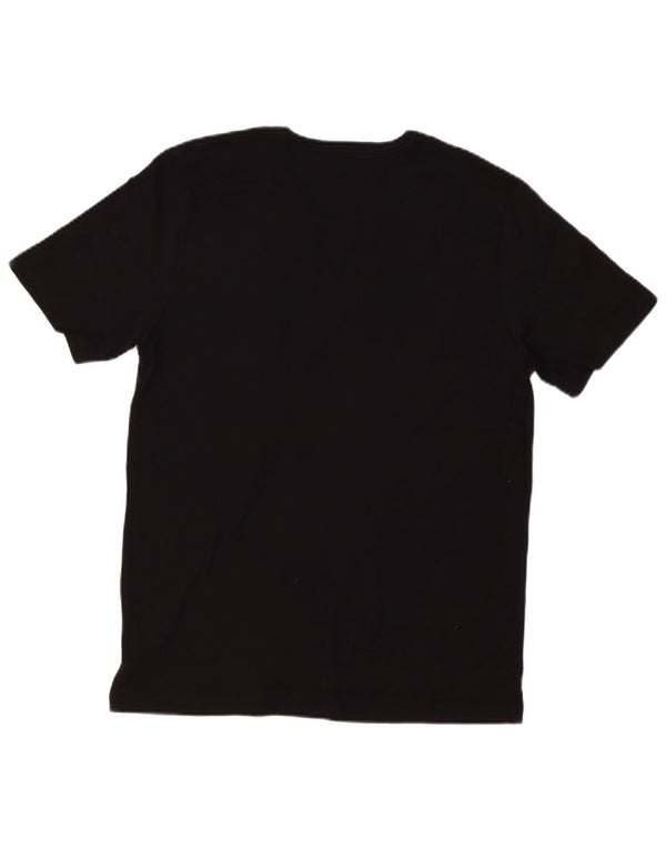 Hugo Boss Herre T-Shirt Top Stor Sort Bomuld