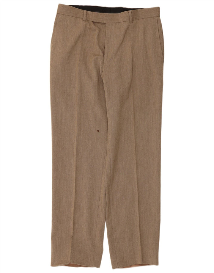 Hugo Boss Herre Lige jakkesæt bukser IT 48 Medium W34 L30 Brun