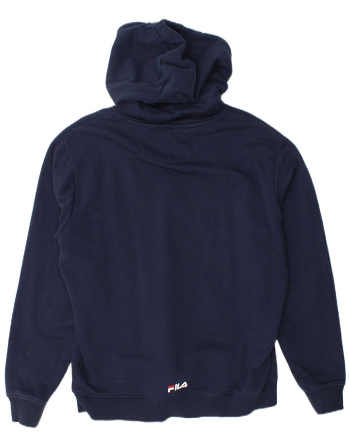 Fila Herre grafisk hættetrøje Jumper Medium Navyblå Bomuld
