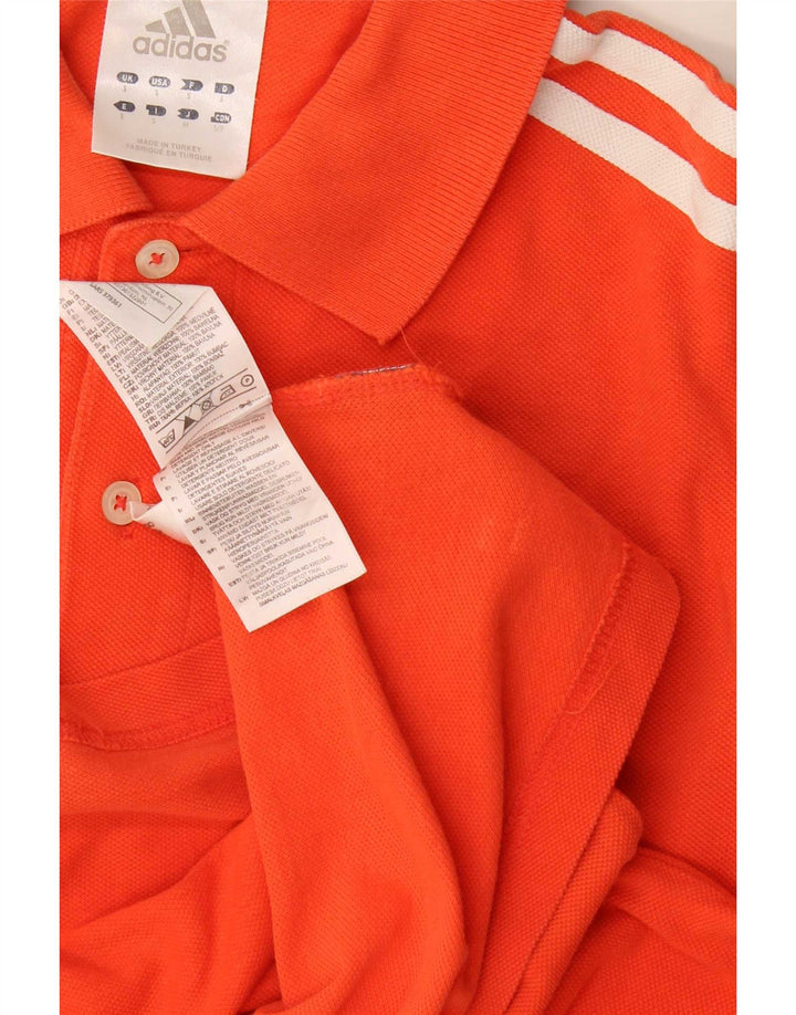 Adidas Polo Shirt til mænd, lille orange bomuld