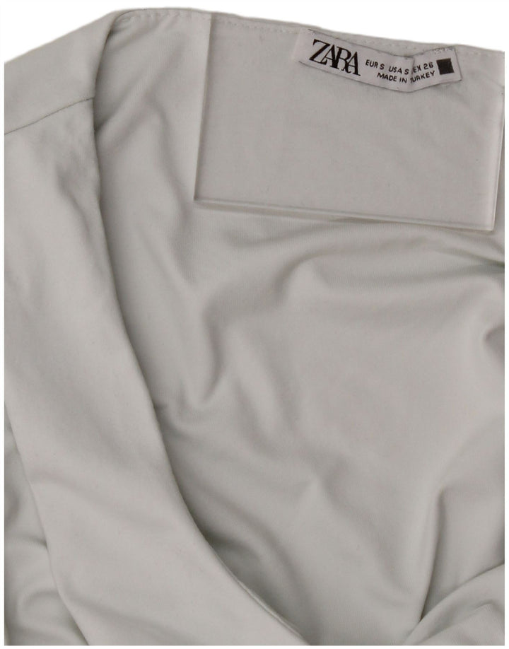 ZARA Womens Vest Top UK 8 Small White