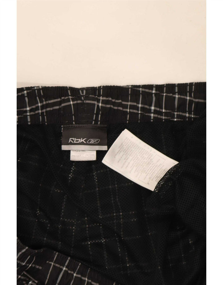Reebok Badeshorts til mænd 2XL sort ternet polyester