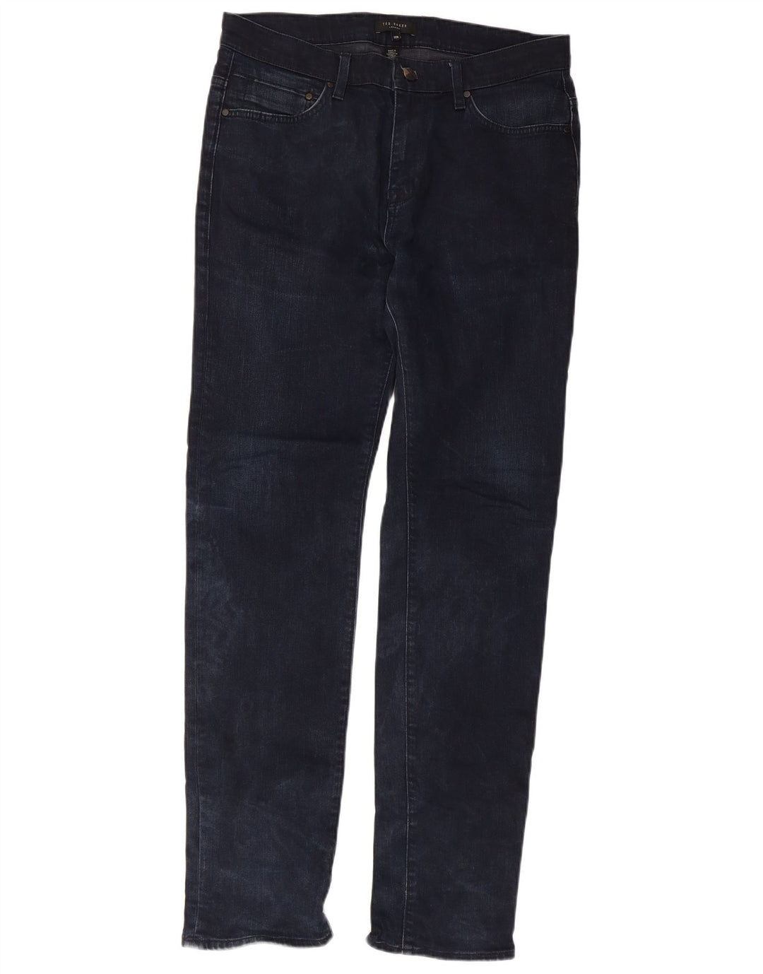 Ted Baker Herre Slim Jeans W32 L31 Marineblå Bomuld