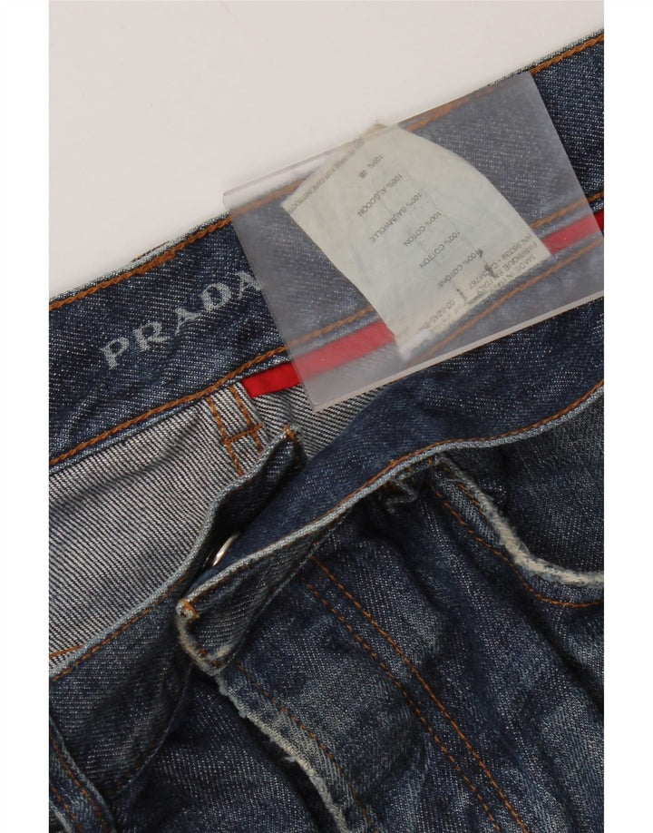 Prada Straight Jeans til mænd W33 L30 Blå Bomuld