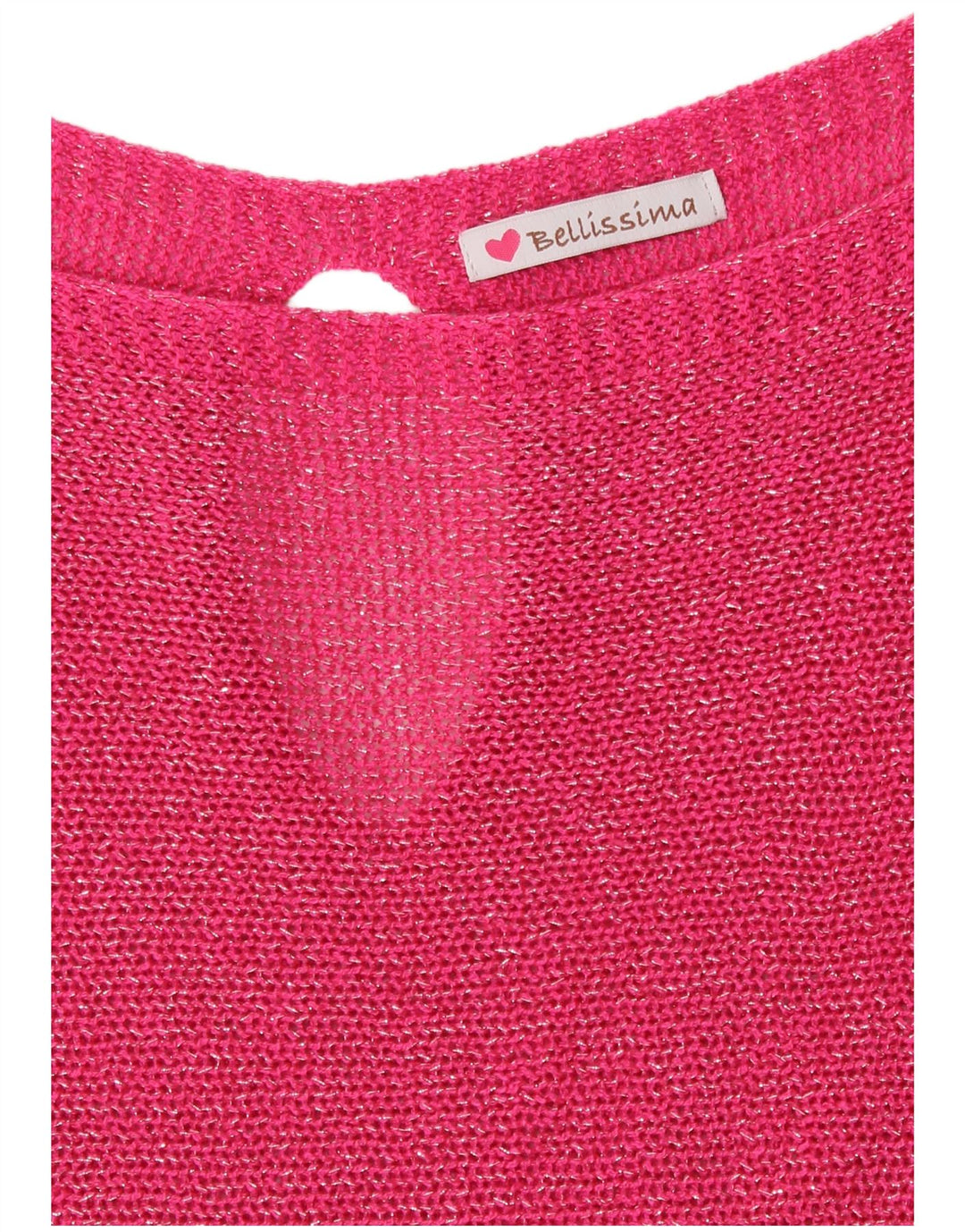 BELLISSIMA Womens Batwing Boat Neck Jumper Sweater UK 12 Medium Pink