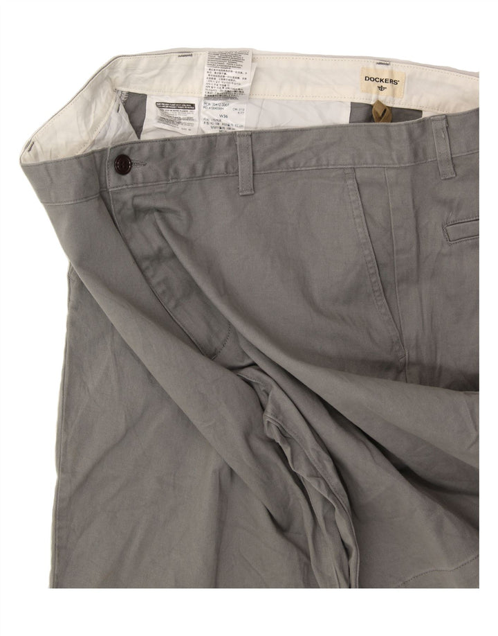 DOCKERS Mens Chino Shorts W36 Large Grey Cotton Vintage Dockers and Second-Hand Dockers from Messina Hembry 