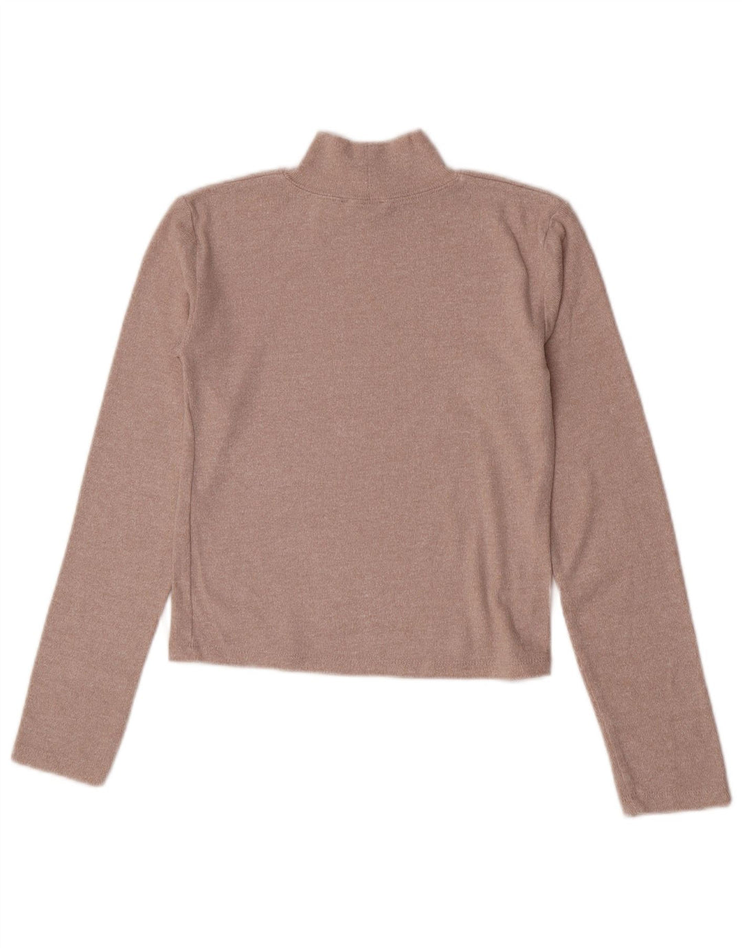 Zara Womens Crop Top Langærmet UK 12 Medium Beige