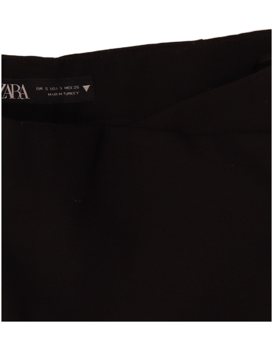 Zara Casual Shorts til kvinder Small W26 sort polyester