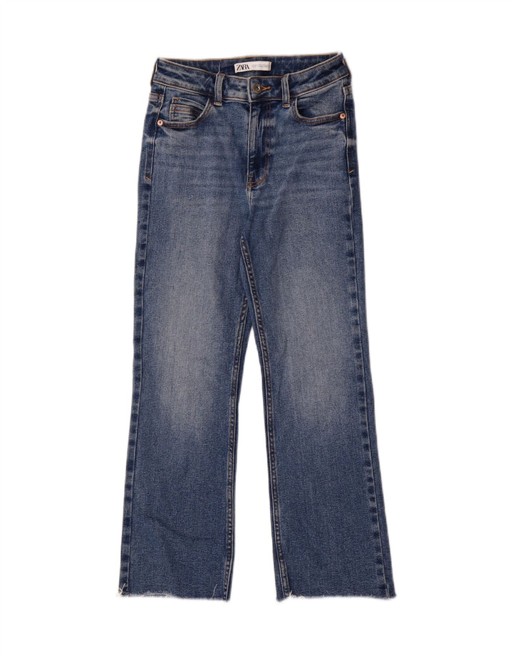 ZARA Womens Straight Jeans EU 34 2XS W24 L26 Blue
