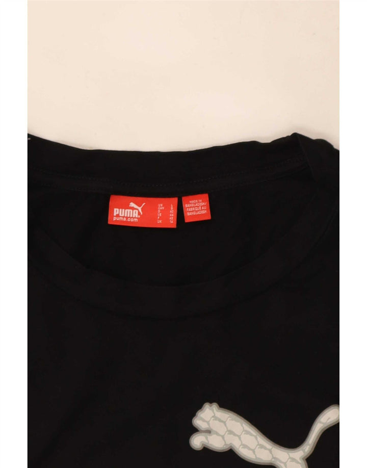 Puma Grafisk T-Shirt Top UK 14 Stor Sort