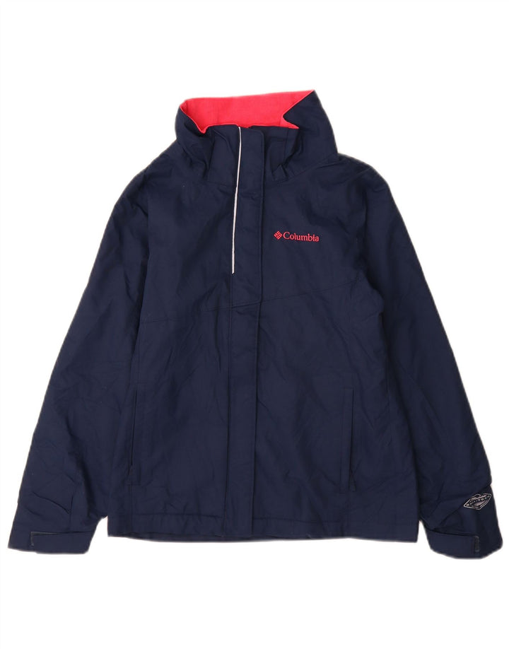Columbia Girls Windbreaker Jacket 9-10 år Lille marineblå nylon