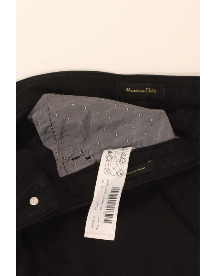 Massimo Dutti Dame Slim Jeans EU 38 Small W28 L28 Sort