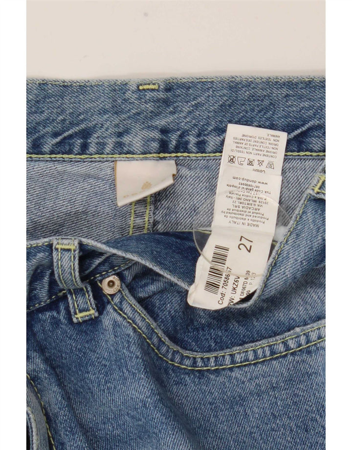 Dondup Dame Distressed Straight Jeans W27 L28 Blå Bomuld