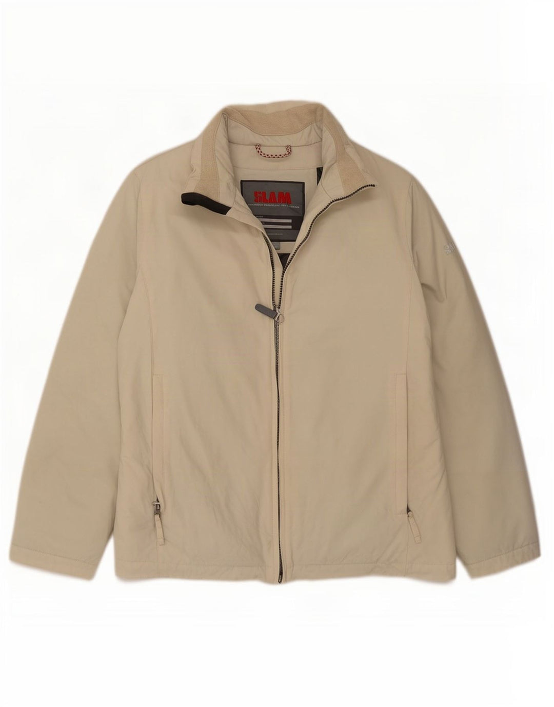 Slam Herre Yachting Bomber Jacket UK 38 Medium Beige Nylon Sports