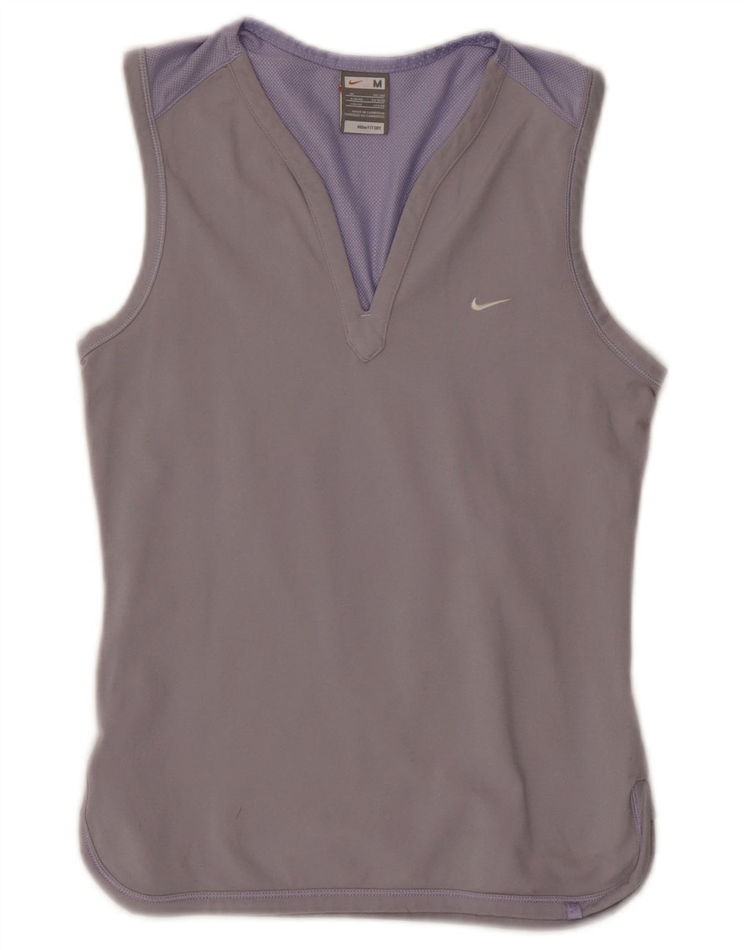 Nike Damevest Top UK 10/12 Medium Lilla Nylon