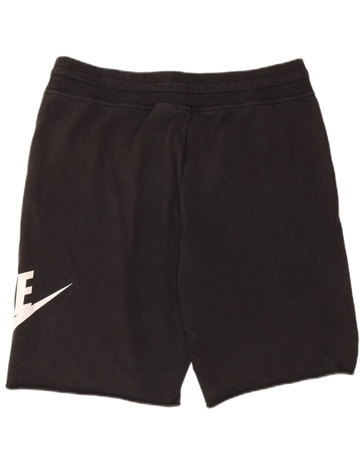 Nike Herre grafiske sportsshorts store sorte bomuld