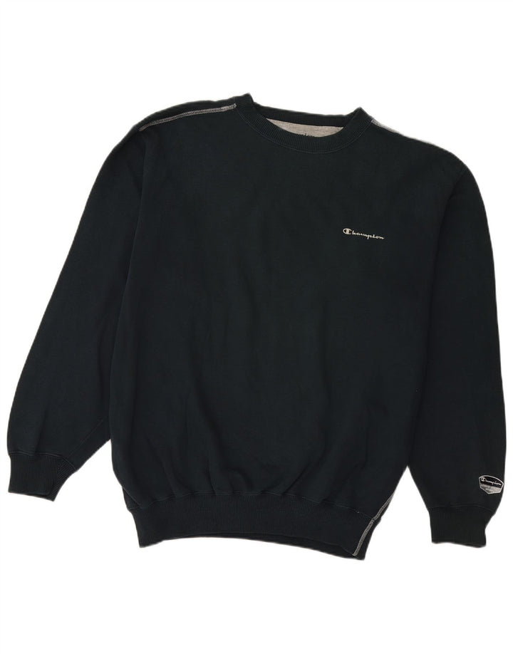 Champion Herre Sweatshirt Jumper 2XL Marineblå Bomuld