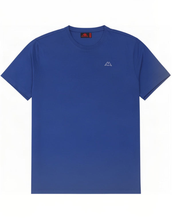 Kappa Herre T-Shirt Top 2XL Blå Bomuld