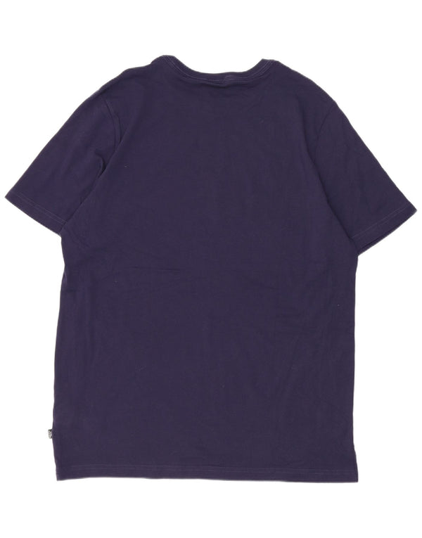 Puma Herre T-Shirt Top Stor Marineblå Bomuld
