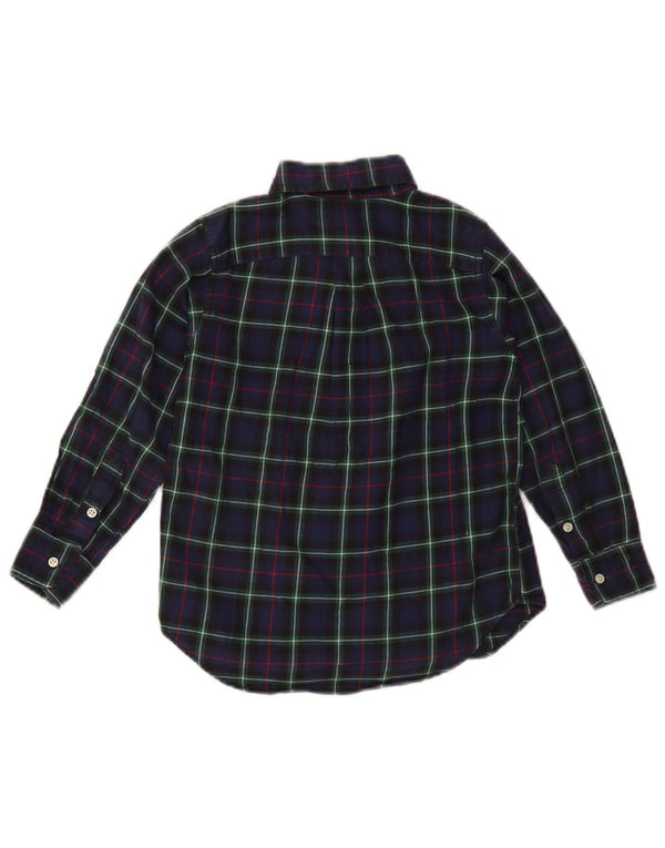 Ralph Lauren drenge flannelskjorte 4-5 år marineblå ternet bomuld