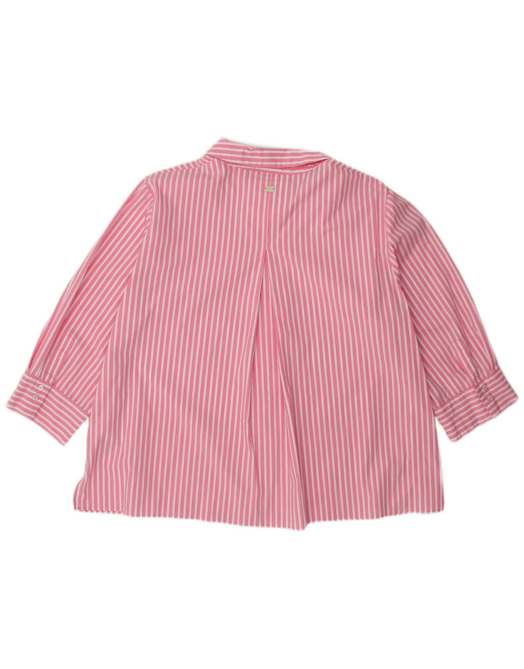 JOOP skjortebluse med 3/4 ærmer til kvinder UK 14 Medium Pink Nålestribet bomuld