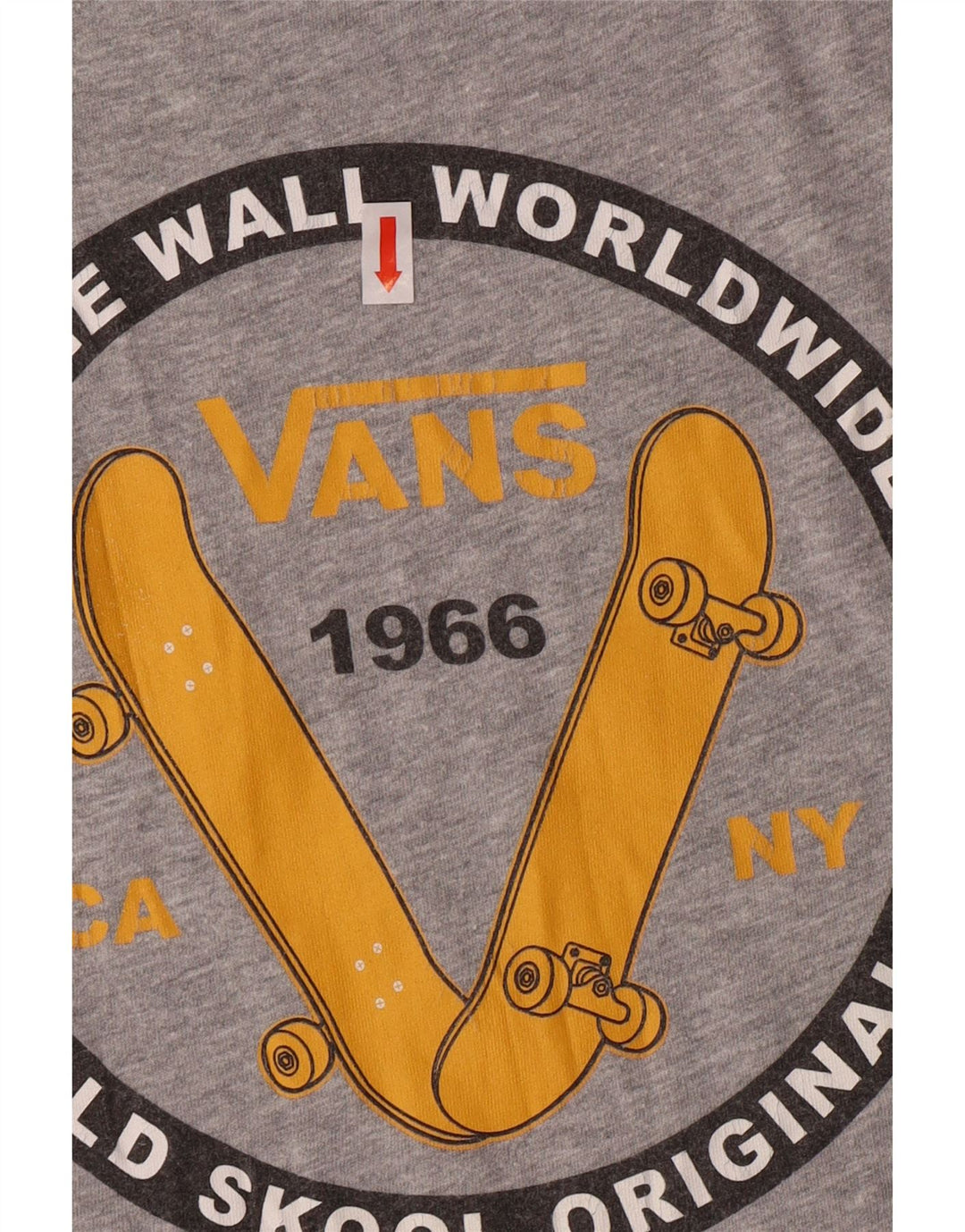 Vans drenge Klassisk pasform grafisk T-shirt top 12-13 år stor grå bomuld