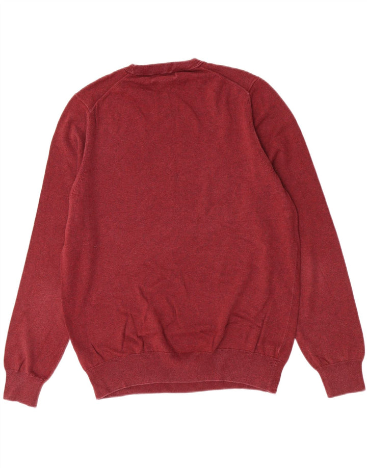 Marks & Spencer Herre sweater med rund hals, stor Bourgogne bomuld